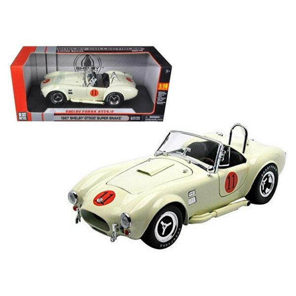 Shelby Collectibles 1965 Shelby Cobra 427 SC Cream No.11 Limited Edition 1-18 Diecast Model Car SC136